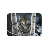 Alpha Timber Wolf Poplar tree Badematte (Vorderseite)