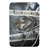 Alpha Timber Wolf Poplar Trees Badematte (Vorderseite Vertikal)