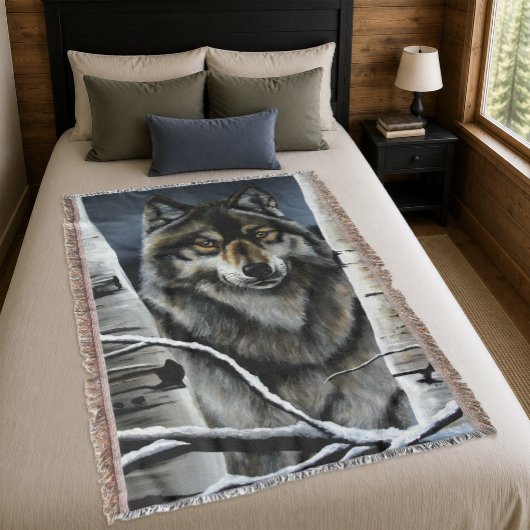Alpha Timber Wolf Poplar Trees Decke
