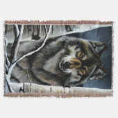 Alpha Timber Wolf Poplar Trees Decke (Vorderseite)