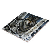 Alpha Timber Wolf Poplar Trees Fliese (Seite)