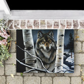 Alpha Timber Wolf Poplar Trees Fußmatte
