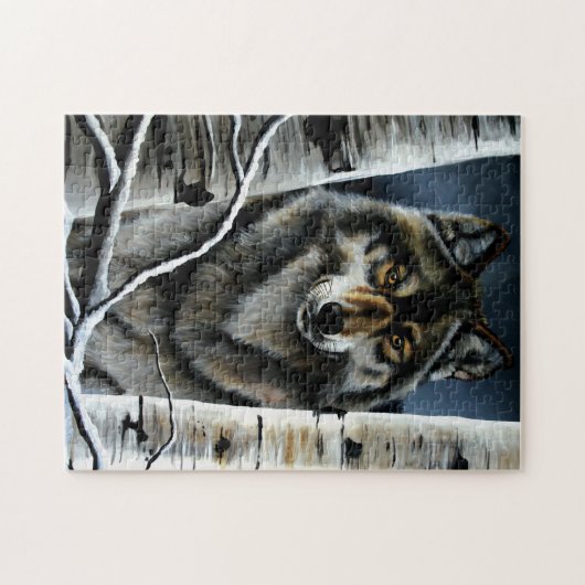 Alpha Timber Wolf Poplar Trees Puzzle (Horizontal)