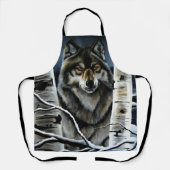 Alpha Timber Wolf Poplar Trees Schürze (Vorderseite)