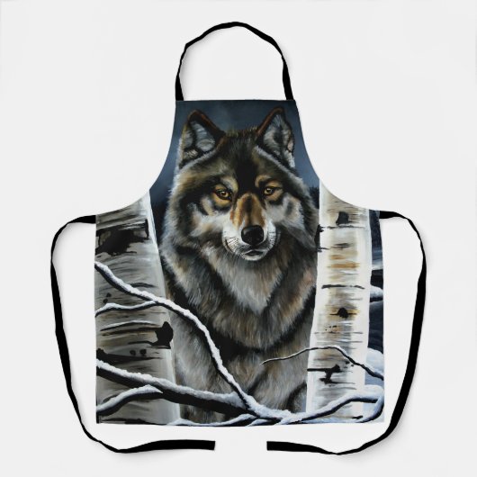 Alpha Timber Wolf Poplar Trees Schürze (Vorderseite)