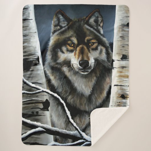 Alpha Timber Wolf Poplar Trees Sherpadecke (Vorderseite)
