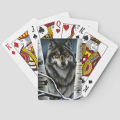 Alpha Timber Wolf Poplar Trees Spielkarten (Rückseite)