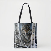 Alpha Timber Wolf Poplar Trees Tasche (Vorderseite)