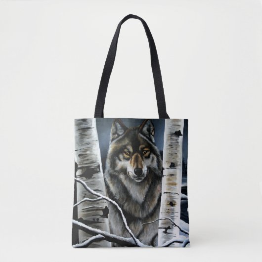 Alpha Timber Wolf Poplar Trees Tasche (Vorderseite)
