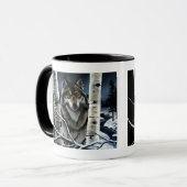 Alpha Timber Wolf Poplar Trees Tasse (Vorderseite Links)