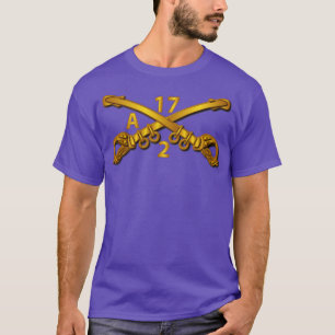 Alpha-Truppe 2. Sqn 17. Kavalleriezweig mit Txt T-Shirt