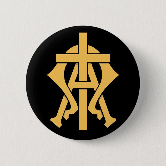 Alpha und Omega Button (Vorderseite)