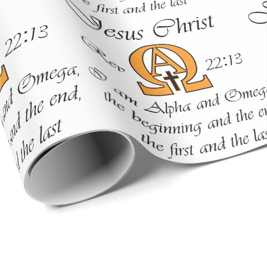 Alpha und Omega Geschenkpapier (Rolleneckpunkt)