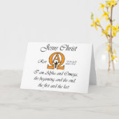 Alpha und Omega Karte (Gelbe Blume)