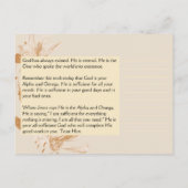 Alpha und Omega | Namen der Gottesbibel Postkarte (Rückseite)