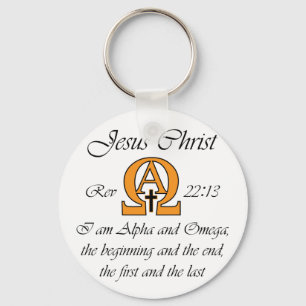 Alpha und Omega Schlüsselanhänger