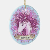 Alpha Unicorn Keramik Ornament (Rechts)