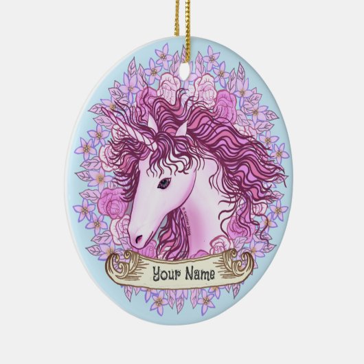 Alpha Unicorn Keramik Ornament (Rechts)