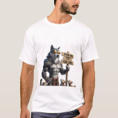 Alpha Vater - Funny Wolf Pack Leader T - Shirt (Vorderseite)