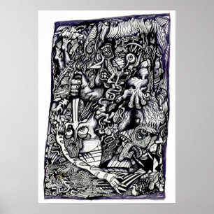 Alpha Warrior, von Brian Benson Poster
