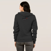 Alpha weiblicher Symbol-ZipHoodie Hoodie (Schwarz voll)