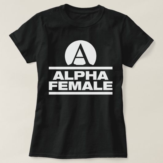 Alpha weibliches T-Shirt (Design vorne)