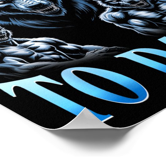 Alpha Wolf Be Respectful To Daddy Funny Meme Cring Poster (Ecke)