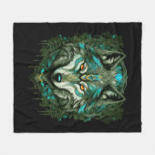 Alpha Wolf Fleecedecke (Vorderseite (Horizontal))