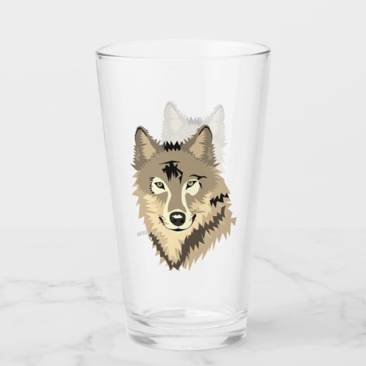 Alpha Wolf Glas (Rückseite)