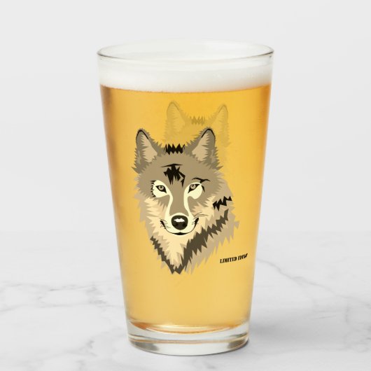 Alpha Wolf Glas (Vorne (Gefüllt))