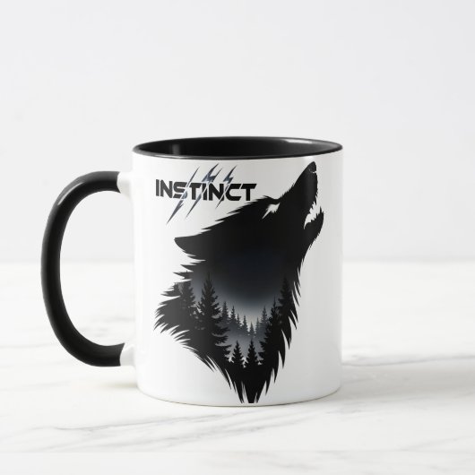 Alpha-Wolf Grafik Tasse (Links)