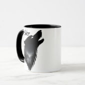 Alpha-Wolf Grafik Tasse (Vorderseite Links)
