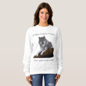 Alpha Wolf ist nicht glücklich Sweatshirt (Vorne ganz)