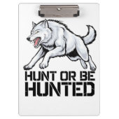Alpha Wolf: Jagd oder Jagd Klemmbrett (Vorderseite)