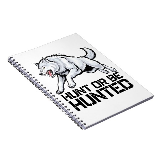 Alpha Wolf: Jagd oder Jagd Notizblock (Rechte Seite)