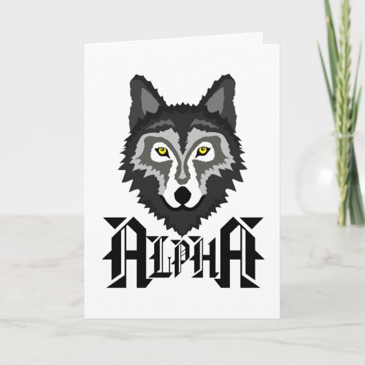 Alpha Wolf Karte (Vorderseite)