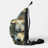 „Alpha-Wolf – König der Wildnis“ Crossbody Bag (Rechts)