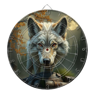 „Alpha-Wolf – König der Wildnis“ Dartscheibe