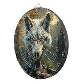 „Alpha-Wolf – König der Wildnis“ Dartscheibe (Vorderseite rechts)