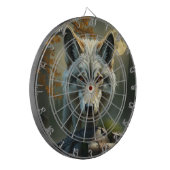 „Alpha-Wolf – König der Wildnis“ Dartscheibe (Vorderseite Links)