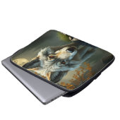 „Alpha-Wolf – König der Wildnis“ Laptopschutzhülle (Vorne Knopf)