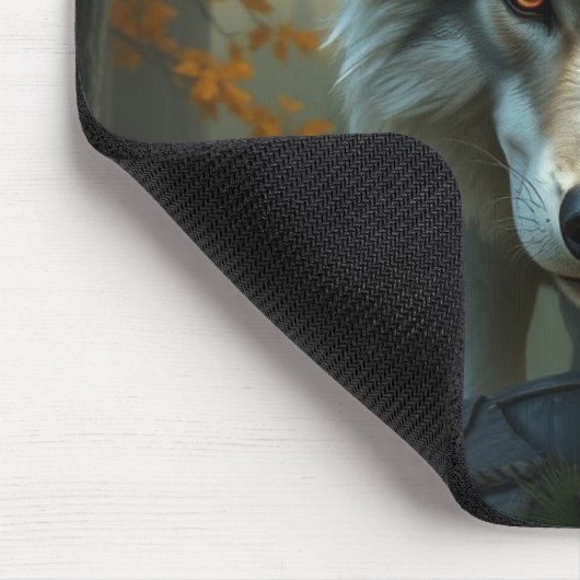 „Alpha-Wolf – König der Wildnis“ Mousepad (Ecke)