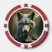 „Alpha-Wolf – König der Wildnis“ Pokerchips (Vorderseite)