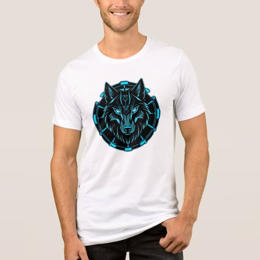 „Alpha-Wolf – König der Wildnis“ Tri-Blend Shirt (Vorderseite)