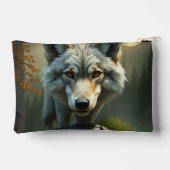 „Alpha-Wolf – König der Wildnis“ Zubehörtasche (Rückseite)