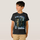 Alpha Wolf Loading 67 Percent Savage Funny Wolves T-Shirt (Vorne ganz)