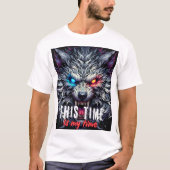 Alpha Wolf Motivation – This Time Is My Time T-Shirt (Vorderseite)