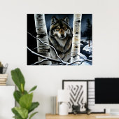 Alpha Wolf Poster (Heimbüro)