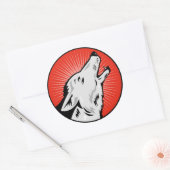 Alpha Wolf Round Glossy Sticker von ZEROSIXFEMALE (Umschlag)
