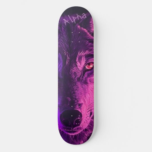 Alpha Wolf Skateboard (Vorderseite)